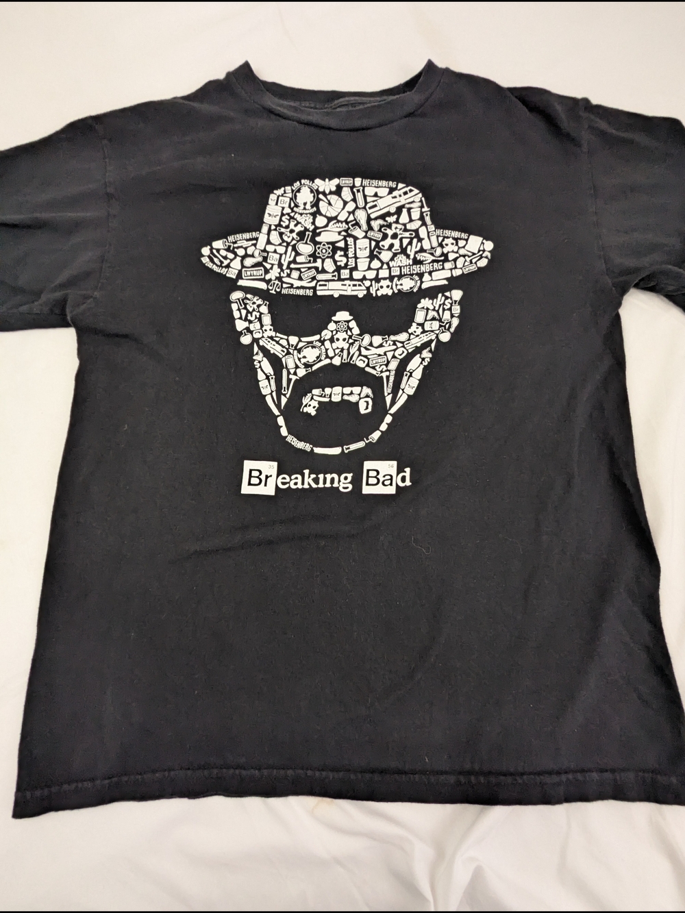 Breaking Bad Heisenberg Black Tee Shirt Size Medium
